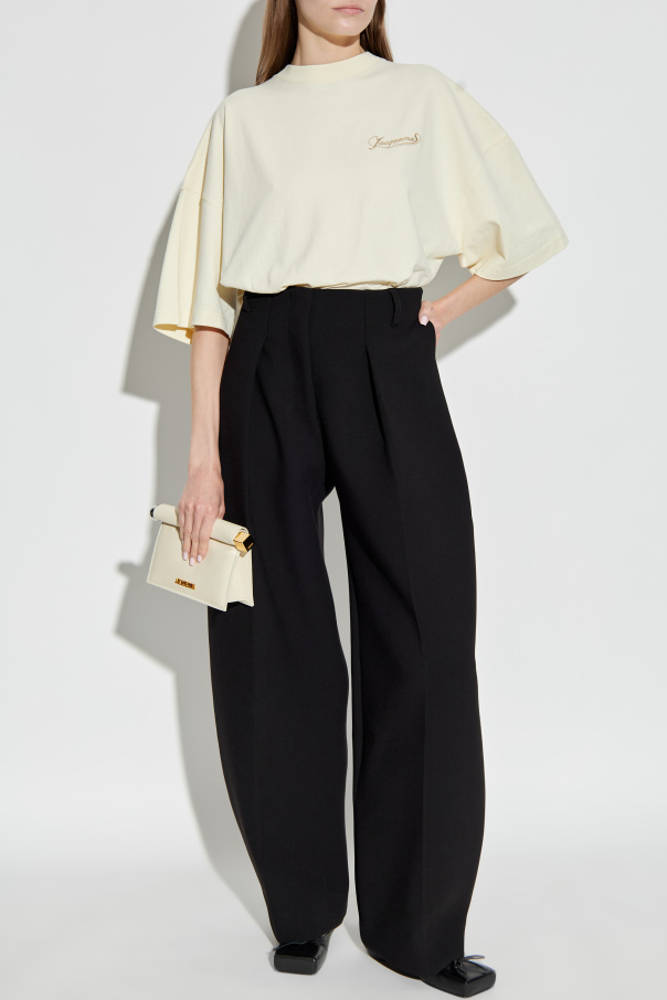 Jacquemus Oversize T-shirt with embroidered logo | Women's